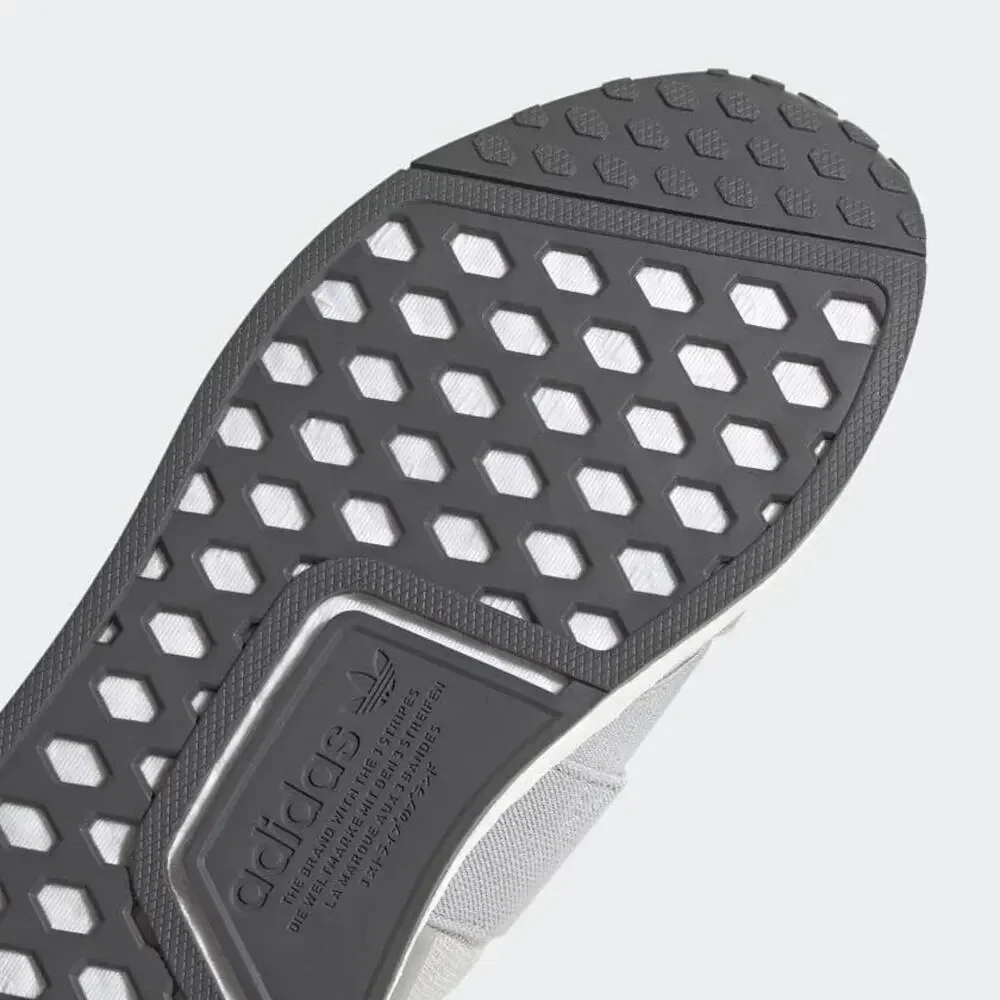 Adidas Women's NMD_r1 Sneaker, Grey/White/Grey, 9‎